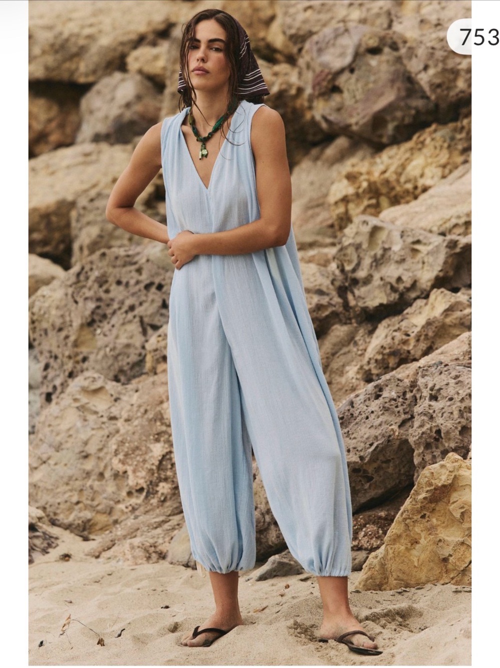 Free People Nautical Notions Jumpsuit - sz L